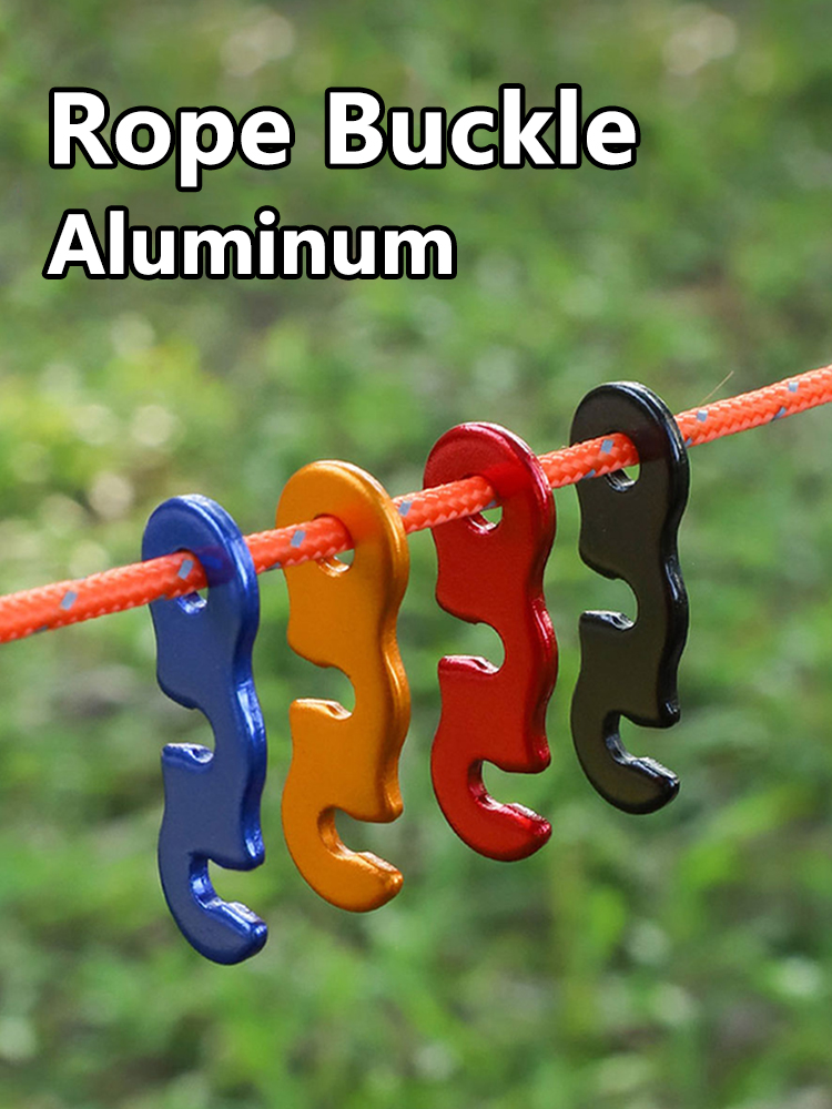 Outdoor Camping Extension Cord - 5/10pcs Adjustable Tent Rope Buckle Aluminum