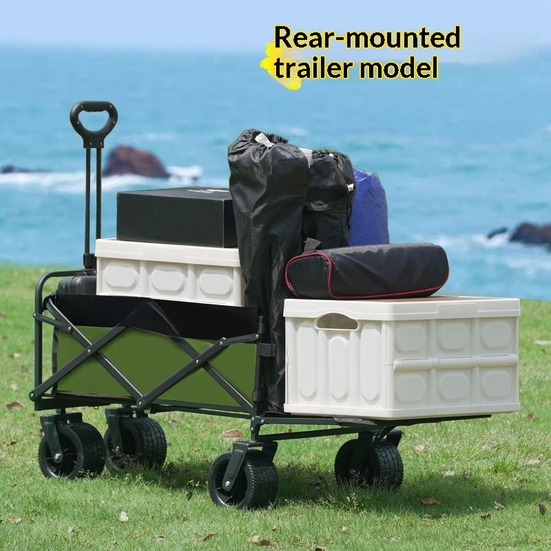 Outdoor Camping Table Foldable - Factory Sale Four Wheel Platform Camping