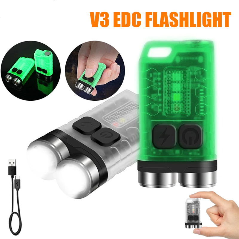 Outdoor Camping Adventure - V3 EDC Flashlight Mini Keychain 900LM