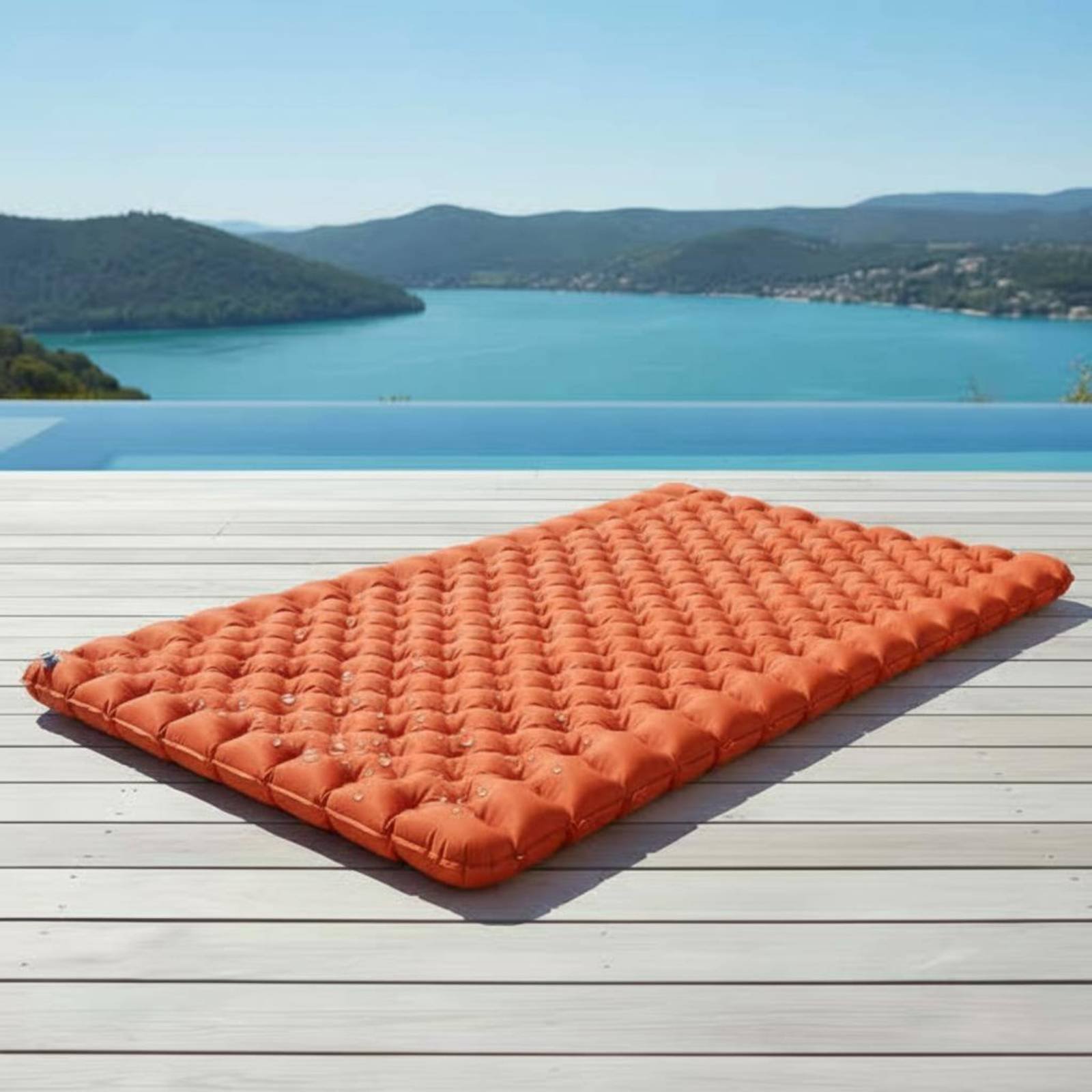 Outdoor Camping Rug - Inflatable Camping Mat Nylon TPU Inflatable