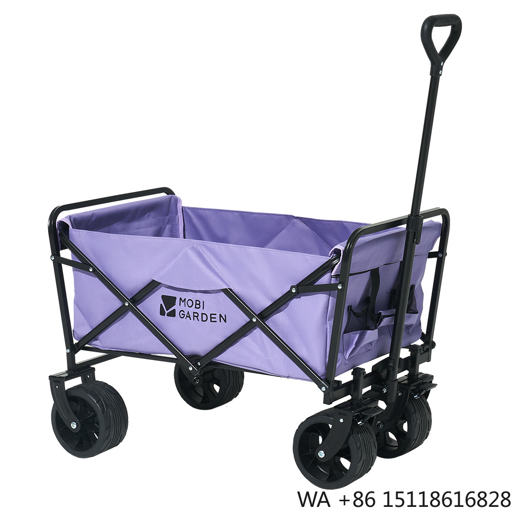 Outdoor Camping Table Foldable - Mobi Garden Foldable Four-Wheel Portable Wagon