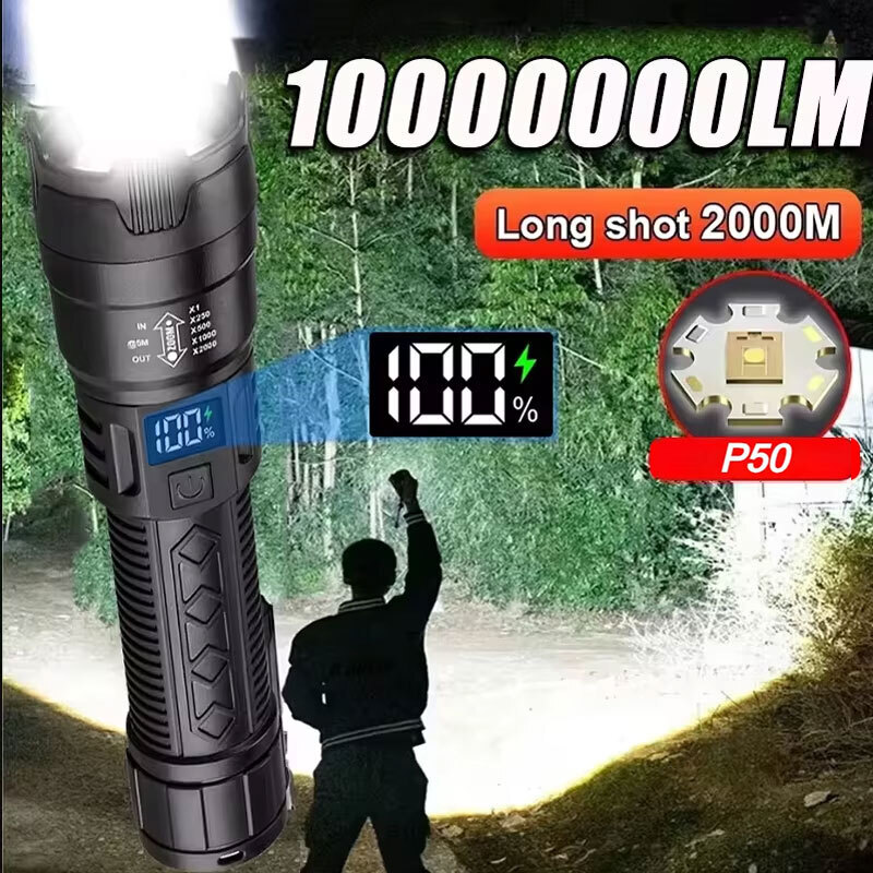 High Strong Power Led Flashlig - Outdoor Camping Adventure ulasan dan harga