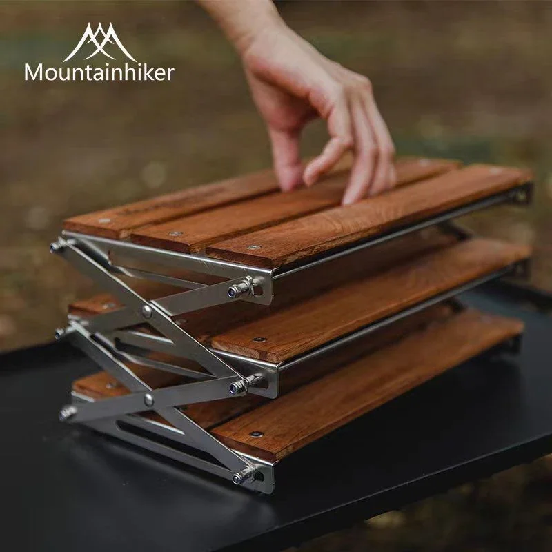MOUNTAINHIKER Three-tier Rack  - Outdoor Camping Table Foldable ulasan dan harga