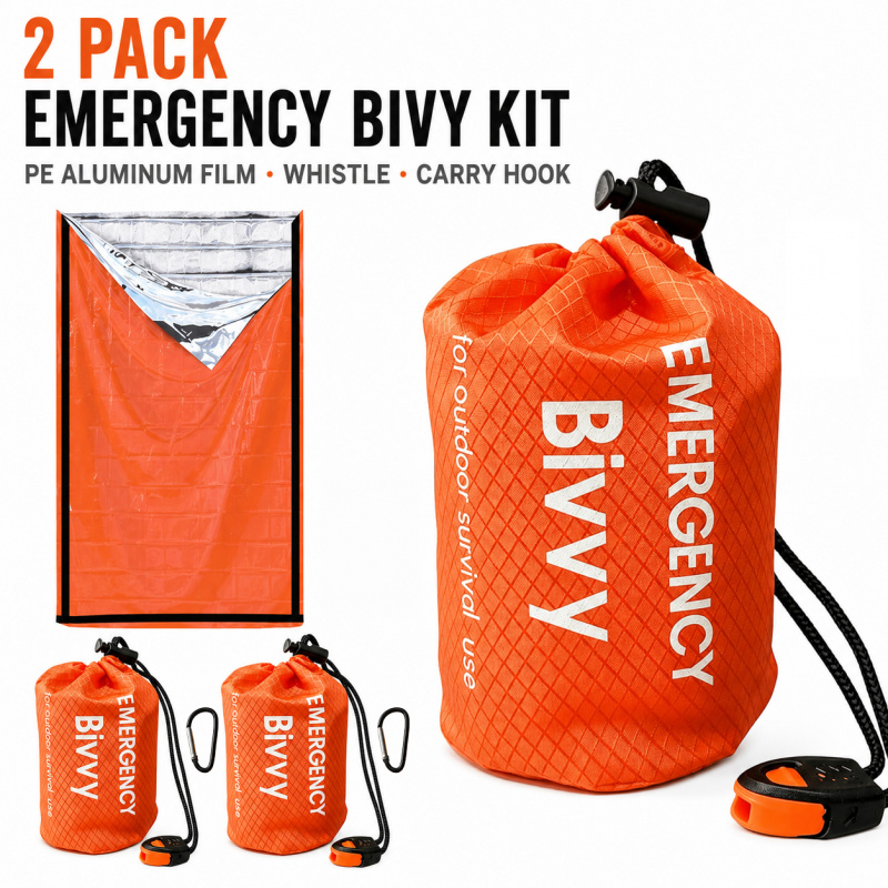 2 Pack Emergency Sleeping Bag, - Outdoor Camping Sleeping Bag ulasan dan harga