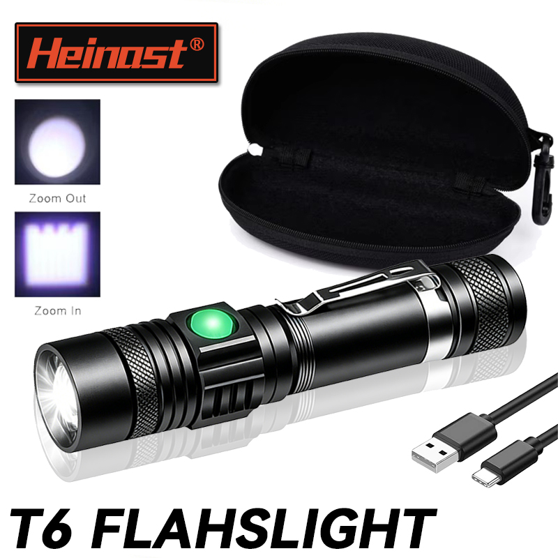 T6 LED Rechargeable Flashlight - Outdoor Camping Adventure ulasan dan harga