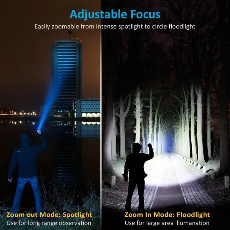 T6 LED Rechargeable Flashlight - Outdoor Camping Adventure ulasan dan harga