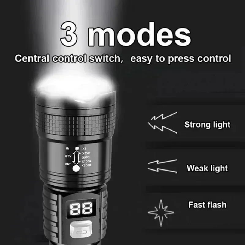 Rechargeable LED Flashlight 10 - Outdoor Camping Adventure ulasan dan harga