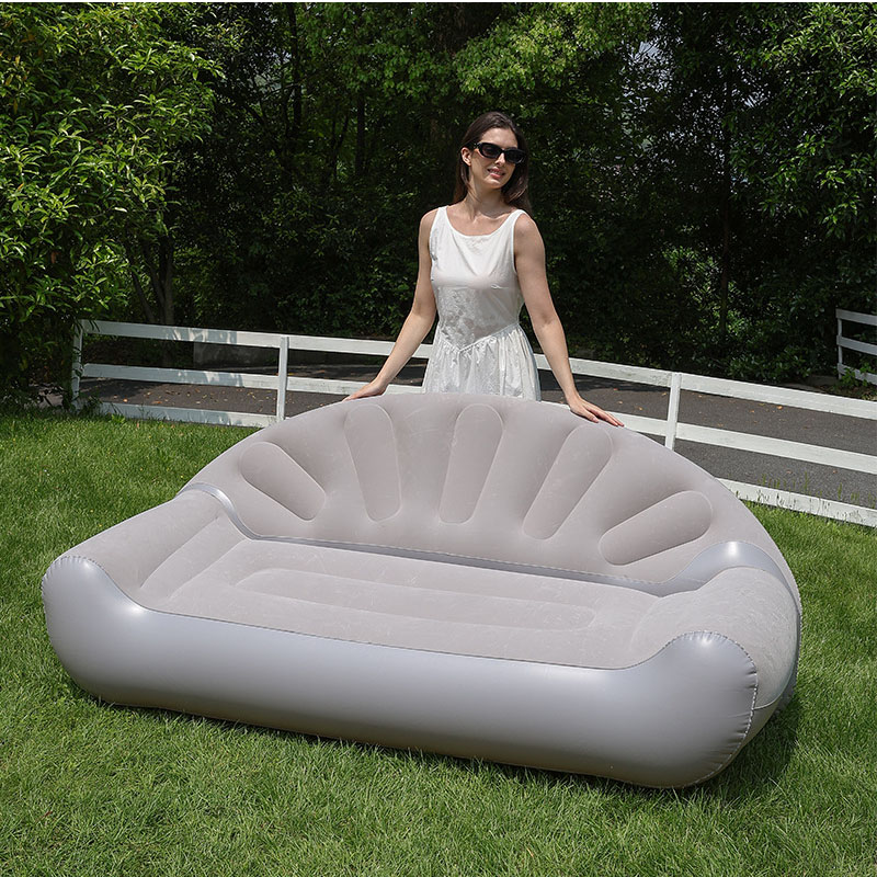 Fan Shaped Inflatable Sofa 2 P - Outdoor Camping Lounge Chairs ulasan dan harga