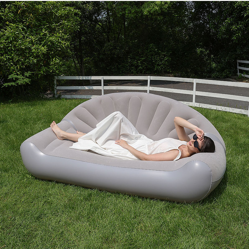 Fan Shaped Inflatable Sofa 2 P - Outdoor Camping Lounge Chairs ulasan dan harga