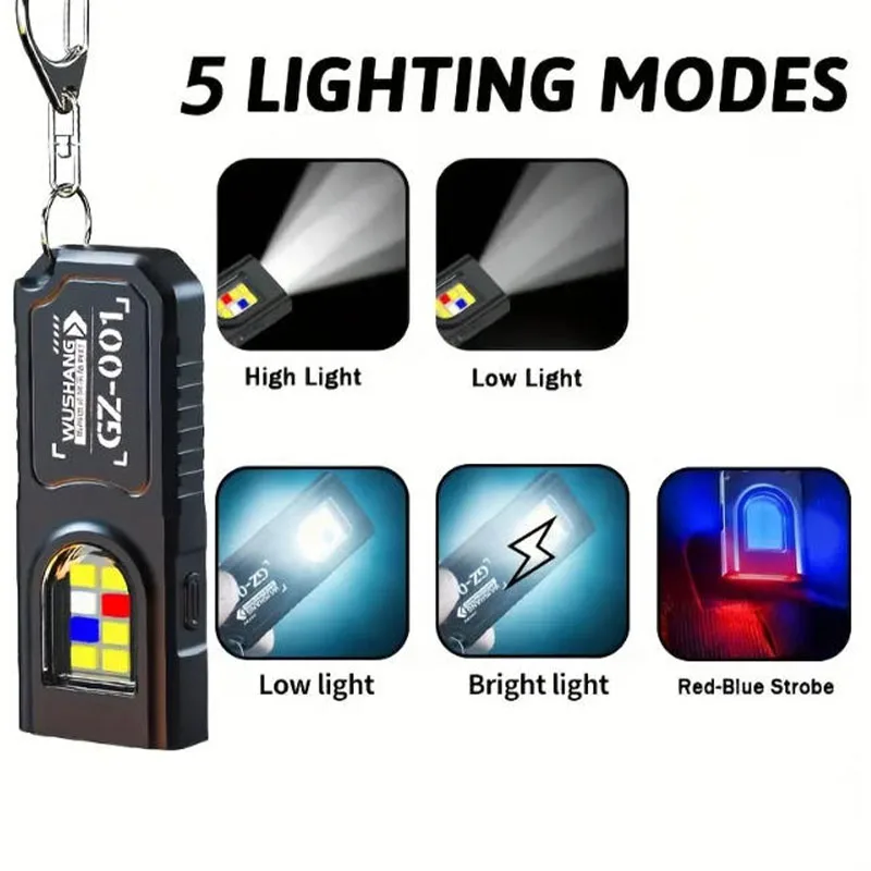 Powerful Mini COB LED Keychain - Outdoor Camping Adventure ulasan dan harga