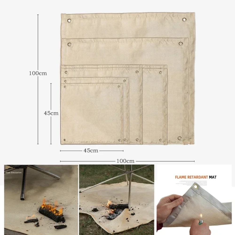 High Temperature Fire Blanket  - Outdoor Camping Rug ulasan dan harga