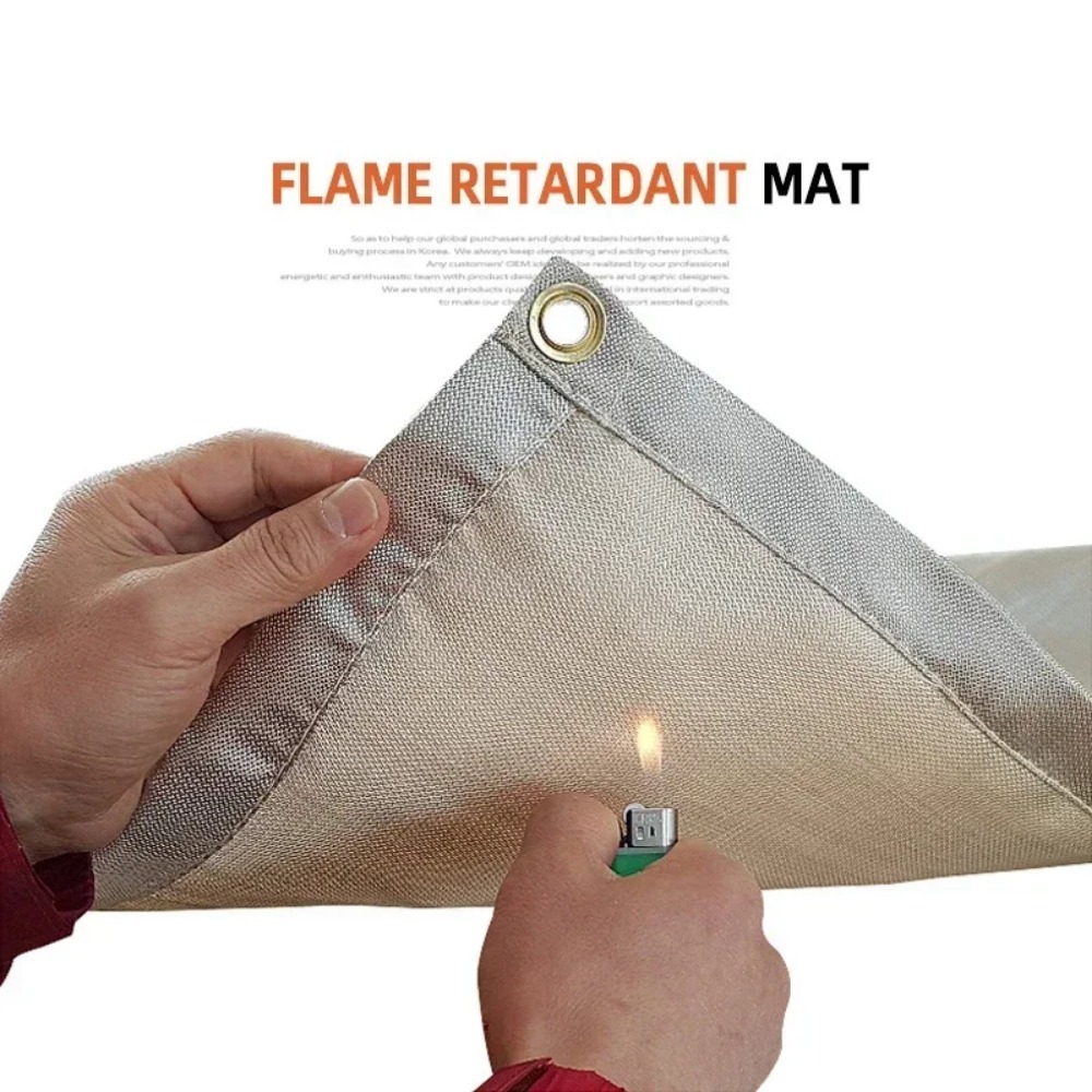 High Temperature Fire Blanket  - Outdoor Camping Rug ulasan dan harga