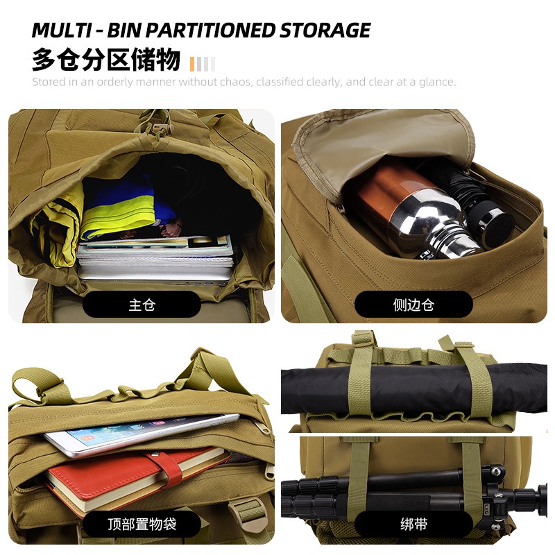 65L Large Capacity Tactical Ba - Lightweight Backpack 65L ulasan dan harga