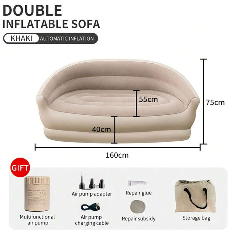 Automatic Inflatable Sofa Outd - Outdoor Camping Lounge Chairs ulasan dan harga