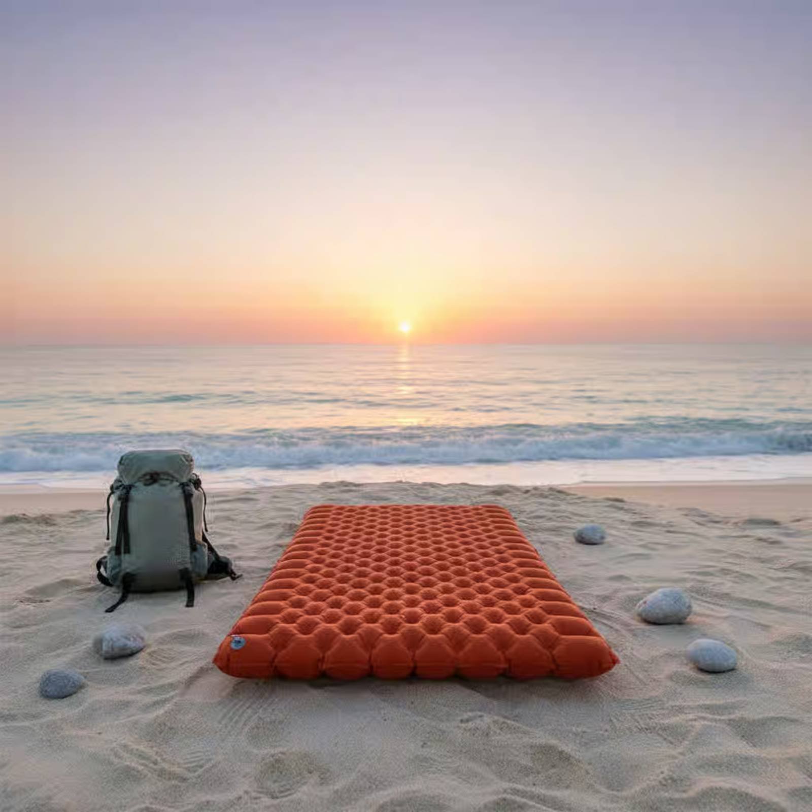 Inflatable Camping Mat Nylon T - Outdoor Camping Rug ulasan dan harga