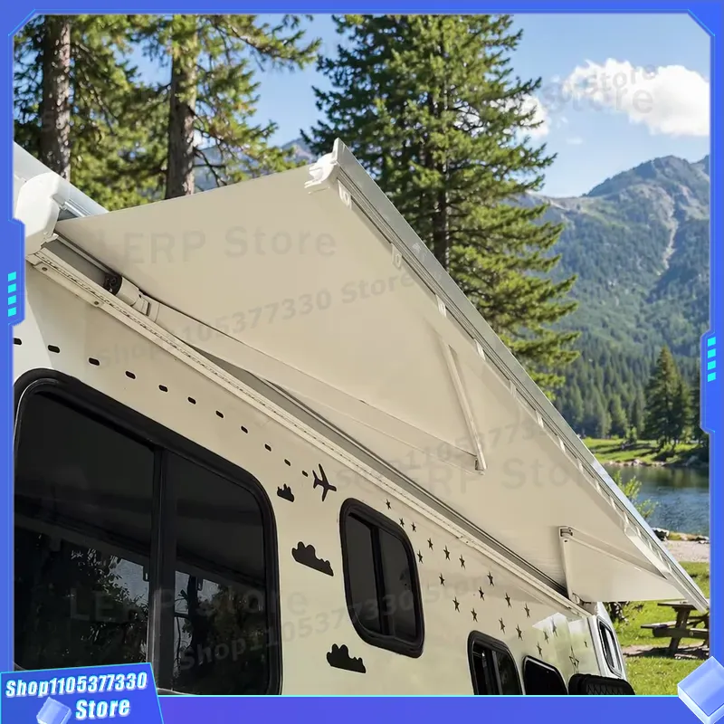 W5500 Manual Control RV Awning - Outdoor Camping Vehicle Wagon ulasan dan harga
