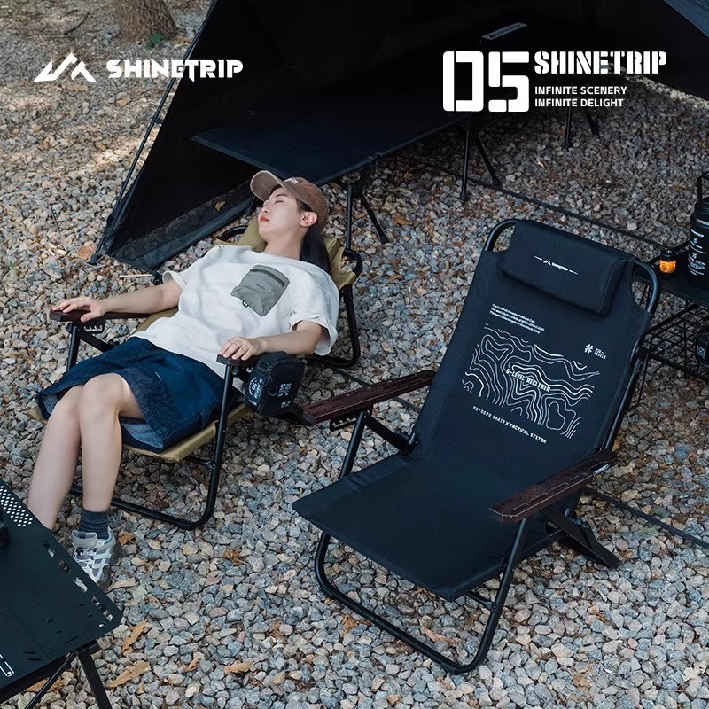 ShineTrip Outdoor Folding Loun - Outdoor Camping Lounge Chairs ulasan dan harga