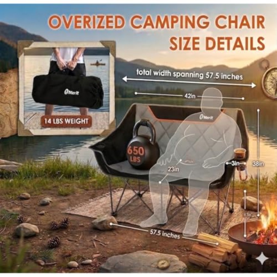 Oversized Fully Padded Camping - Camping Quad ulasan dan harga