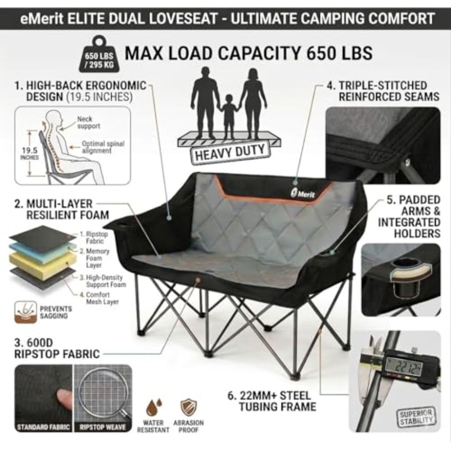 Oversized Fully Padded Camping - Camping Quad ulasan dan harga