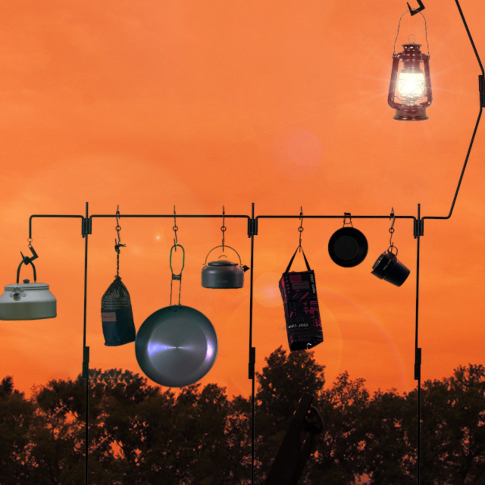 Camping Lantern Stand Easy to  - Outdoor Camping Kitchen ulasan dan harga