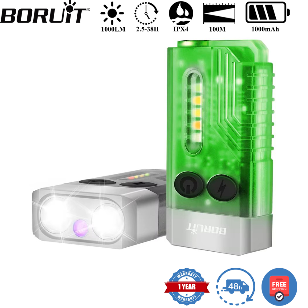 BORUiT V10 Keychain UV LED EDC - Outdoor Camping Adventure ulasan dan harga