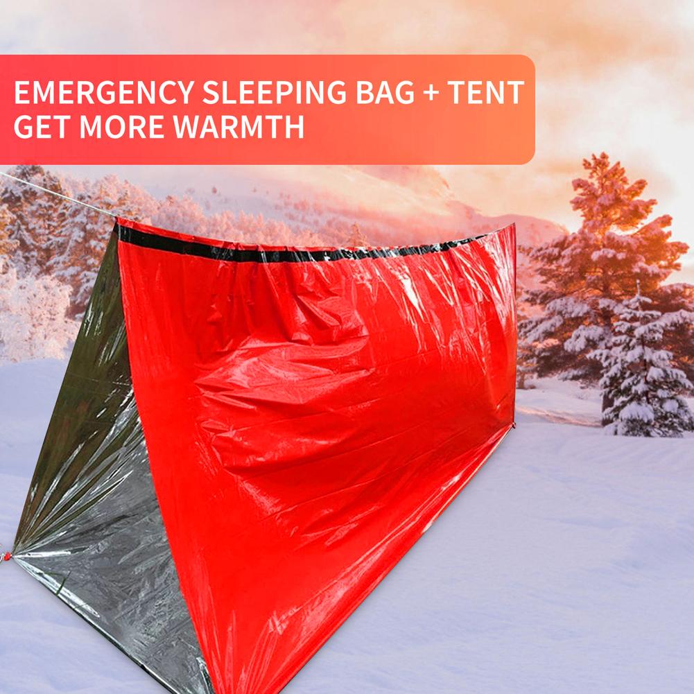 Portable Waterproof Emergency  - Outdoor Camping Sleeping Bag ulasan dan harga