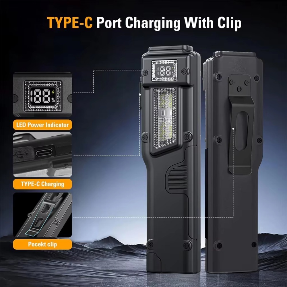 Ultra-Thin EDC Rechargeable LE - Outdoor Camping Adventure ulasan dan harga