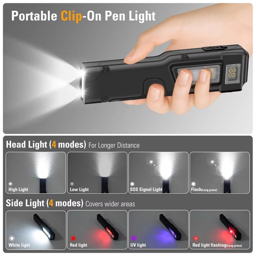 Ultra-Thin EDC Rechargeable LE - Outdoor Camping Adventure ulasan dan harga