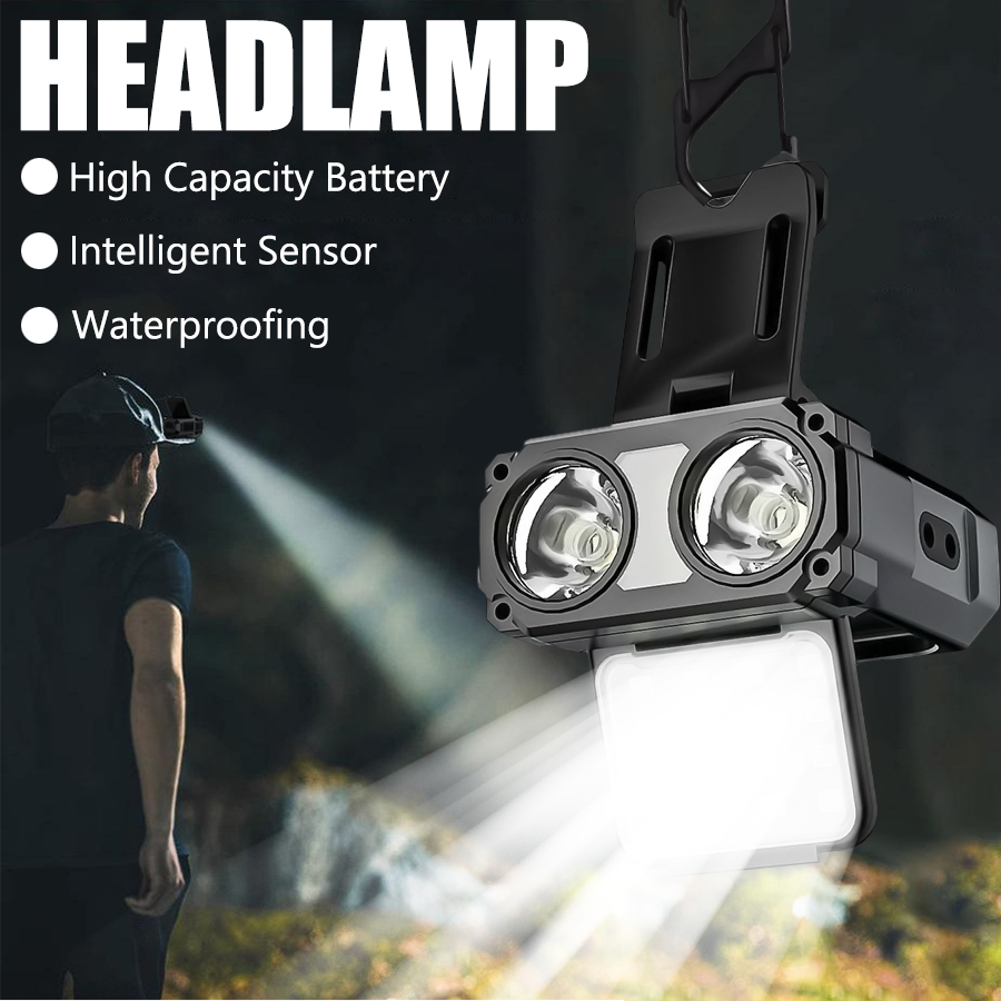 Sensor COB LED Headlamp Cap Cl - Outdoor Camping Adventure ulasan dan harga