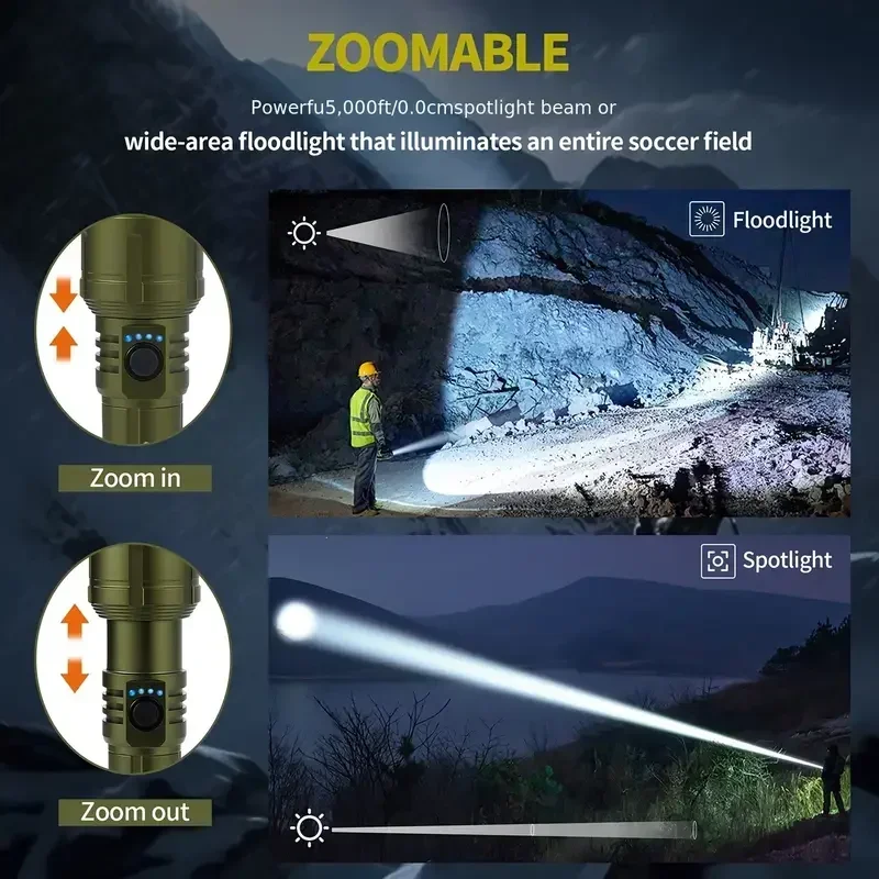 Ultra Powerful Flashlight Conc - Outdoor Camping Adventure ulasan dan harga