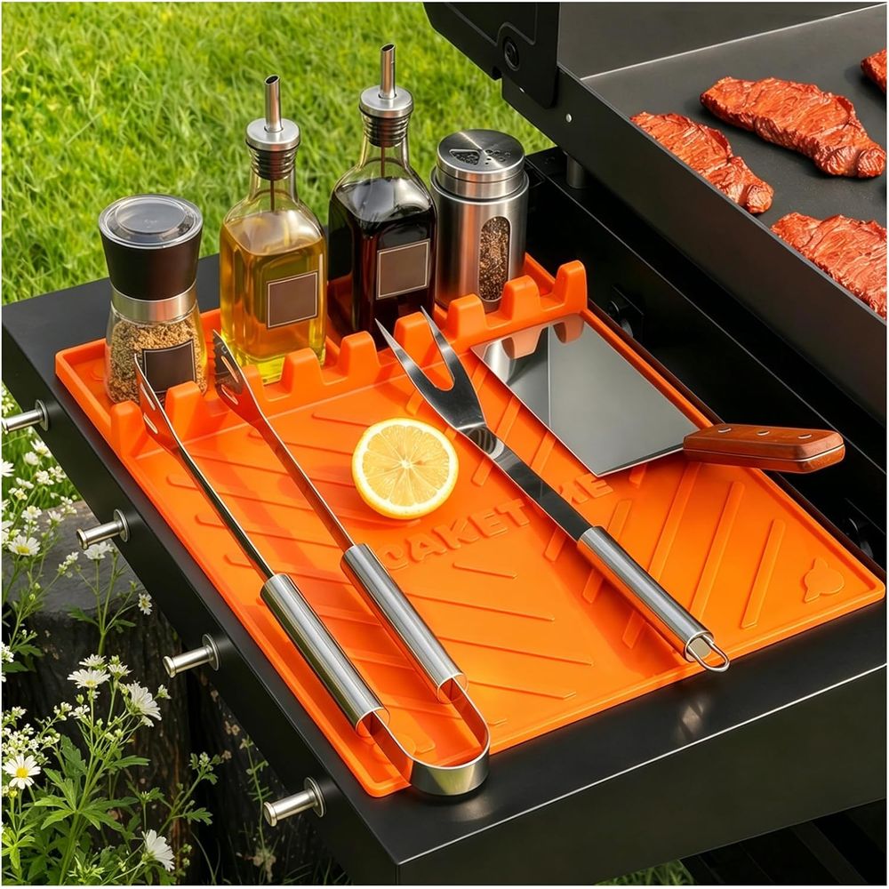 Silicone Grill Mats or Griddle - Outdoor Camping Kitchen ulasan dan harga