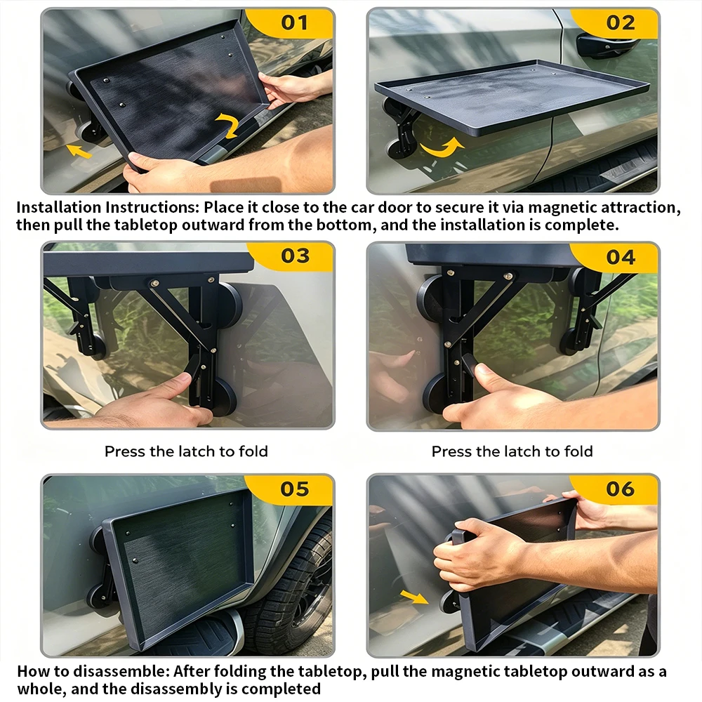 Portable Car Side Door Hanging - Outdoor Camping Table Foldable ulasan dan harga