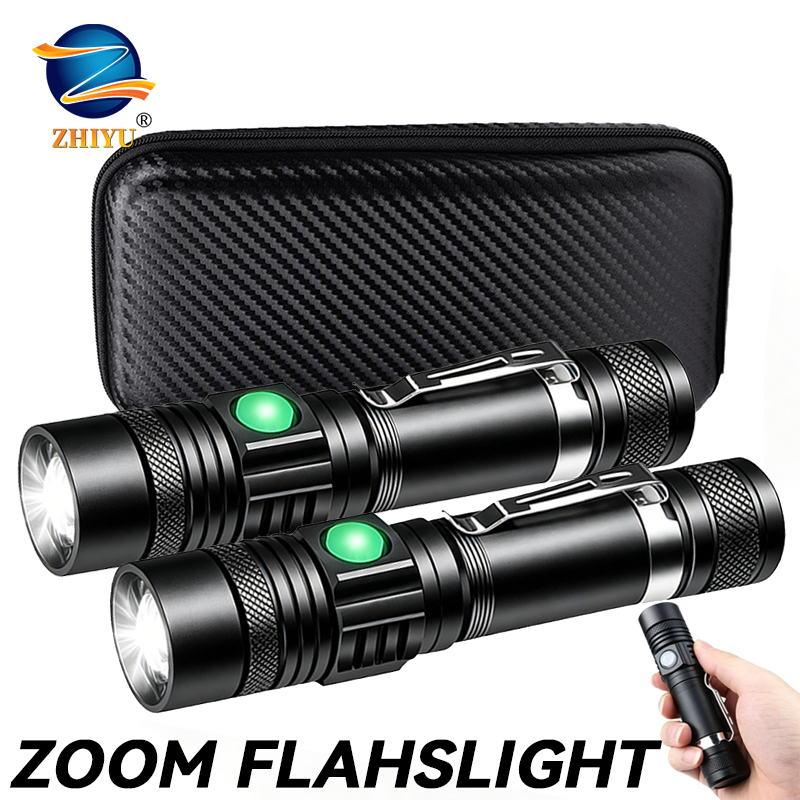 T6 LED Rechargeable Flashlight - Outdoor Camping Adventure ulasan dan harga