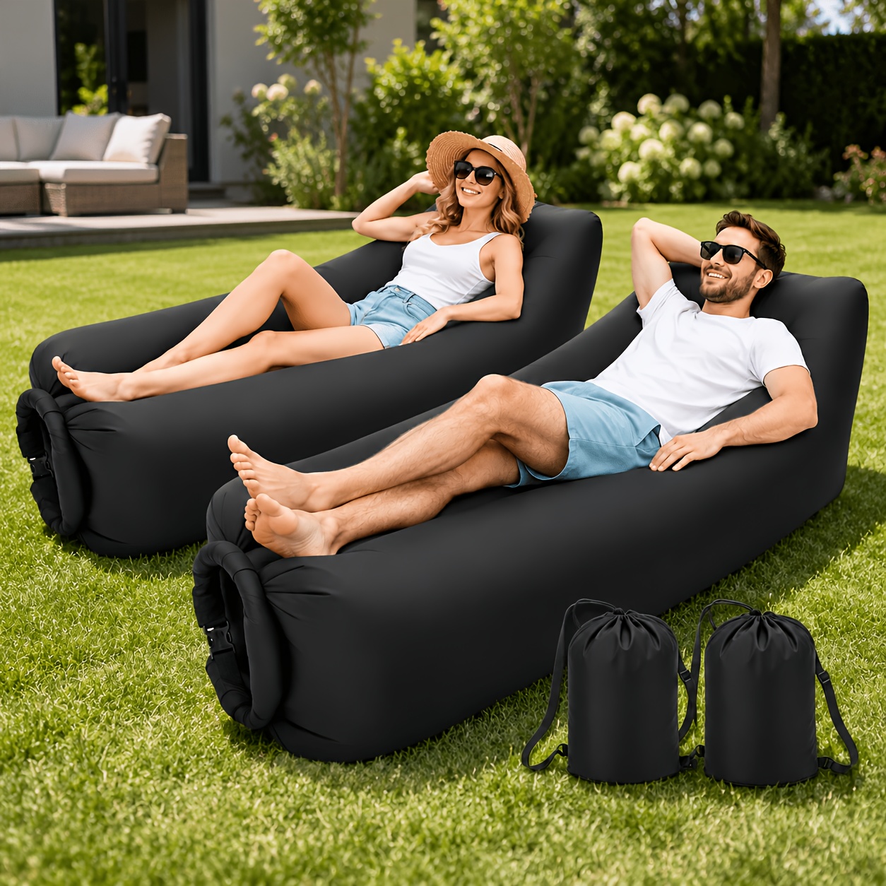 Inflatable 4-in-1 Sofa Set – P - Outdoor Camping Sleeping Bag ulasan dan harga