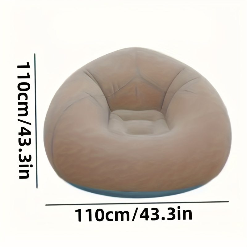 Flocked PVC Inflatable Sofa Ch - Outdoor Camping Lounge Chairs ulasan dan harga